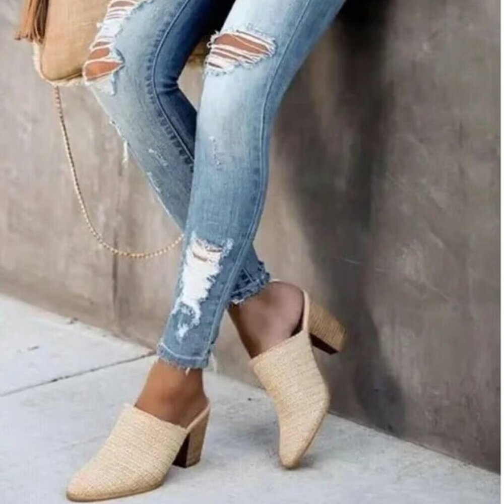 Report “Tosh” Snakeskin Embossed Mule Size 9.5 - Picture 2 of 10